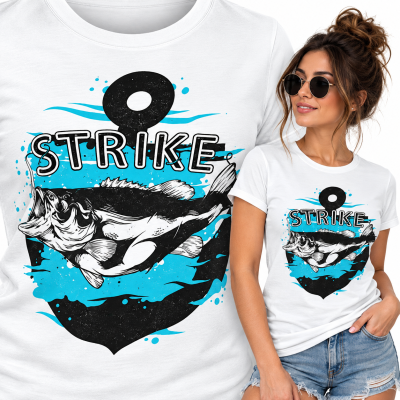 KOSZULKA DAMSKA  WĘDKARSKA FISHDESIGN